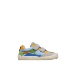Chaussures en daim et tissu barefoot kesy vl. gris - bleu -