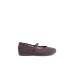 Chaussures fille en serratex  scratch gris