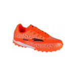Chaussures de foot pour terrain artificiel evolution orange / argent