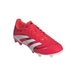 Chaussures de foot pour terrain ferme predator league rouge / blanc