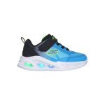 Chaussures � lacets extensibles meteor lights krendo confort sportif enfant noir bleu