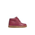 Chaussures � lacets en nappa bross� conte berry red