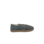 Chaussures � lacets en su�de avec semelle caramel gris fonc�