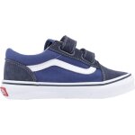 Chaussures old skool � scratch style classique et confort enfant bleu