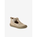 Chaussures premiers pas b�b� � boucle or