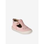 Chaussures premiers pas b�b� � boucle rose