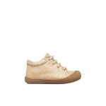 Chaussures premiers pas b�b� fille en daim cocoon � zip beige - marron