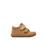 Chaussures premiers pas b�b� gar�on en cuir corkel � scratch marron - kaki