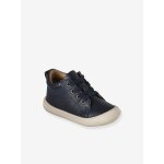 Chaussures premiers pas b�b� lacets marine