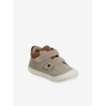 Chaussures premiers pas b�b� velcro beige