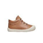 Chaussures premiers pas en cuir cocoon cognac -