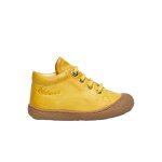 Chaussures premiers pas en cuir cocoon jaune -