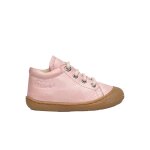 Chaussures premiers pas en cuir cocoon rose clair