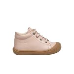 Chaussures premiers pas en cuir cocoon rose poudr