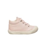Chaussures premiers pas en cuir cocoon rose poudr