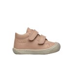 Chaussures premiers pas en cuir cocoon vl rose - gris
