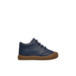 Chaussures premiers pas en cuir cocoon wide marine