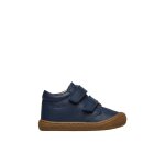 Chaussures premiers pas en cuir cocoon wide vl bleu fonc� -