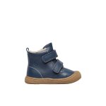 Chaussures premiers pas en cuir doublé bubble wide vl marine - Chaussures premiers pas en cuir doublé bubble wide vl marine -