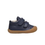 Chaussures premiers pas en cuir doublés en laine cocoon vl bleu foncé - Chaussures premiers pas en cuir doublés en laine cocoon vl bleu foncé -