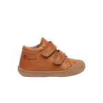 Chaussures premiers pas en cuir doubls en laine cocoon vl cognac -