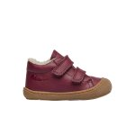 Chaussures premiers pas en cuir doubl�s en laine cocoon vl rouge fonc� -