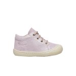 Chaussures premiers pas en cuir avec fermeture clair cocoon zip rose