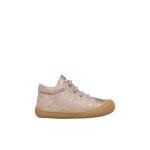 Chaussures premiers pas en cuir et su�de cocoon gris tourterelle -