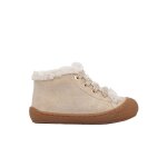 Chaussures premiers pas en daim et laine lallit platine - Chaussures premiers pas en daim et laine lallit platine -