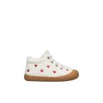 Chaussures premiers pas en laine cocoon embr. hearts blanc crme -