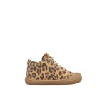 Chaussures premiers pas en su�de imprim� l�opard cocoon marron -