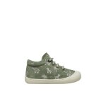 Chaussures premiers pas en su�de avec imprim� savane cocoon vert