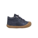 Chaussures premiers pas en sude lam cocoon marine -