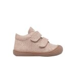 Chaussures premiers pas en sude lamin cocoon vl rose clair -
