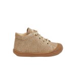 Chaussures premiers pas en su�de paillet� cocoon platine -