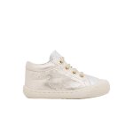 Chaussures en su�de cocoon blanc - argent� -