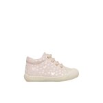 Chaussures en su�de cocoon rose poudr� - platine