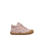 Chaussures en su�de avec imprim� fleurs cocoon rose -