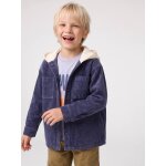 Chemise � capuche gar�on bleu fonc�