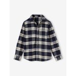 Chemise  carreaux en flanelle garon bleu nuit