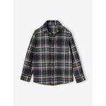 Chemise � carreaux en flanelle gar�on vert anglais