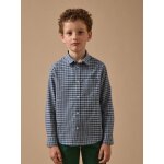Chemise � carreaux gar�on carreaux bleu
