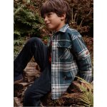 Chemise  carreaux garon double sherpa carreaux vert