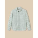 Chemise � carreaux tattersall gar�on carreaux bleu / vert