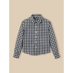 Chemise � carreau vichy gar�on vichy encre / blanc