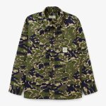 Chemise clovis garon camouflage vert