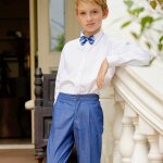 Chemise � col pointu - c�r�monie voltaire blanche