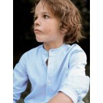 Chemise - collection f�tes et mariages ray� bleu / blanc