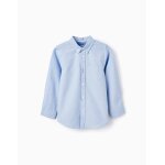 Chemise en coton bleu clair