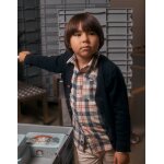 Chemise en coton carreaux b&s beige clair